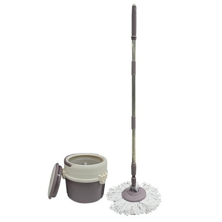 SPIN BUCKET MOP SET ROUND SHAPE ACCO A6 BROWN