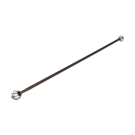 ROD STEEL TWIST ADJ 140-250 BROWN HOME LIVING STYLE