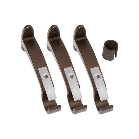 ROD STEEL TWIST ADJ 140-250 BROWN HOME LIVING STYLE