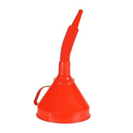 SOFT TUBE PLASTIC FUNNEL MATALL 6" RED
