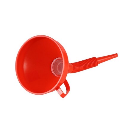 SOFT TUBE PLASTIC FUNNEL MATALL 6" RED
