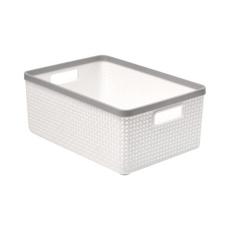 RECTANGULAR BASKET IN SPACE HH-1090(S) WHITE