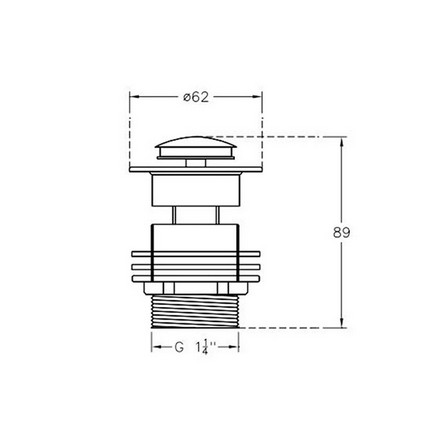 BASIN PLUG WASTE