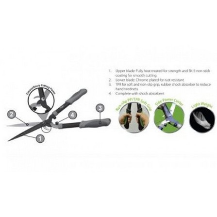 BABA HEDGE SHEAR 2 IN 1 GH-2003 BLK/GRN