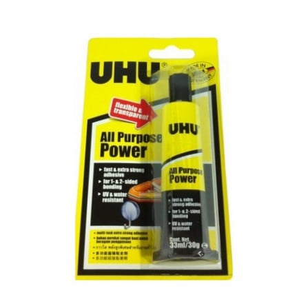 UHU ALL-PURPOSE POWER GLUE 30G CLEAR
