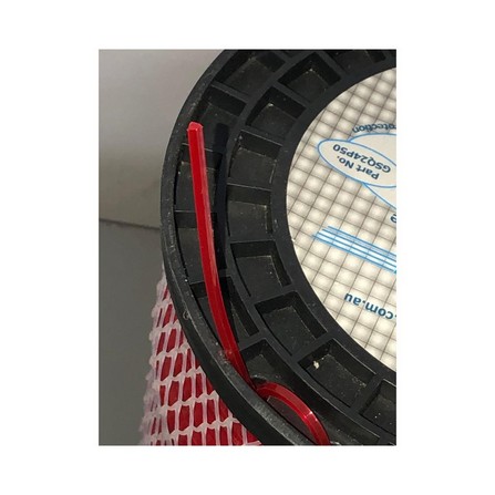 ARCHER NYLON SQUARE LINE 1LBS ''DONUT'' GKQ24P10 RED