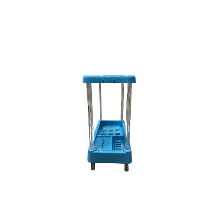 KEYWAY 2 TIER PLASTIC KITCHEN RACK BL