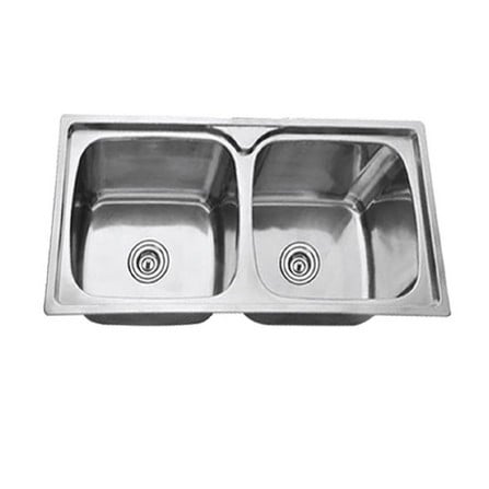 CABANA BUILT-IN TOPMOUNT SINK 2BOWL CKS 315 SS 97CM