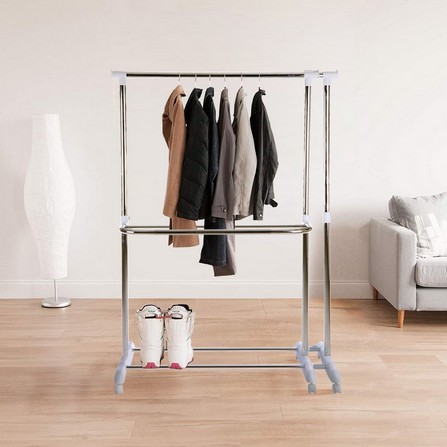 HOMEPRO CLOTH RACK ADJUSTABLE W162XD44XH170 CM SILVER
