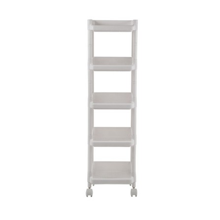 HOMEPRO APISITH SHELF 5 TIER PLASTIC 1075M5 W27XD33XH97 CM WHITE