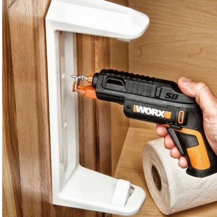 WORX CORDLESS MULTIBIT SCREWDRIVER WITH HOLDER WX255 4V BLACK