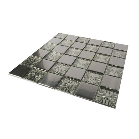 TARA GEO MOSAIC 30X30 SILVER