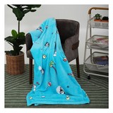 BLANKET HOME LIVING PENGUIN 50X60" BLUE