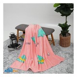 BLANKET HOME LIVING DINO 50X60" PINK