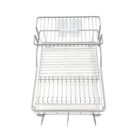 DISH DRAINER STAND UNIT ALUMINUM 2 TIER TA1008F