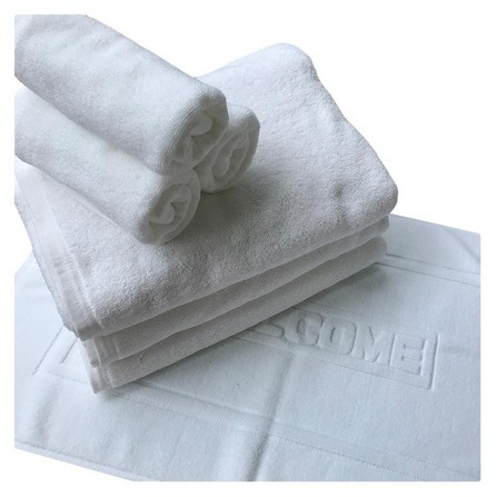 BATHMAT HOME LIVING STYLE HOTEL CHOICE 18X28" WHITE