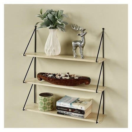 3 TIER WALL SHELVES STACKO IRIS 60X15X65CM
