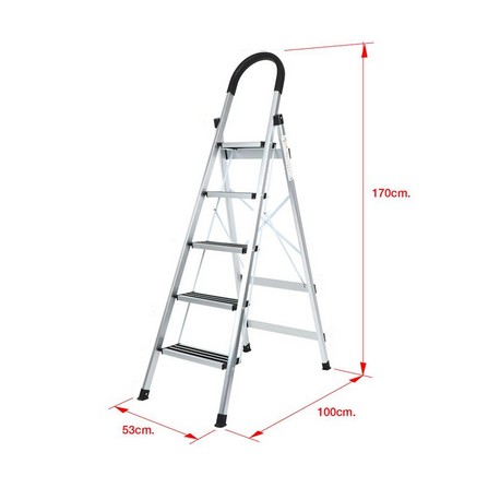 A-FRAME ALUMINUM LADDER WITH HANDLE BAR MATALL 5-STEP