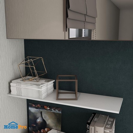 WOODEN SHELF 80X30X1.8CM STACKO WHITE FOREST