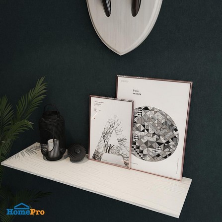 WOODEN SHELF STACKO 80X24X1.6CM WHITE