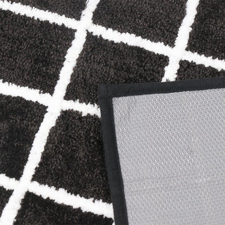 HLS GITTR RUG 45X70 BLACK
