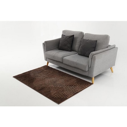 RUG HOME LIVING STYLE WAVER 90X150CM BROWN