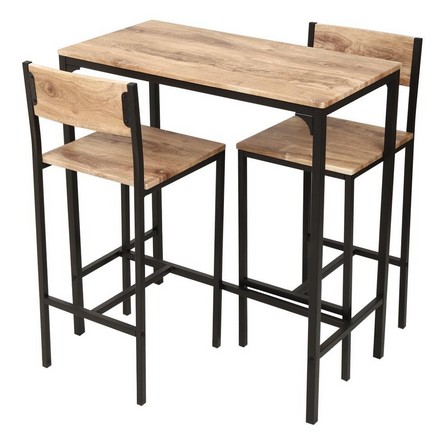 TABLE SET 2 SEAT FURDINI ASTON BROWN