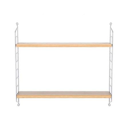 2 TIER WALL SHELVES40x17x52 SIMPLE NATURAL