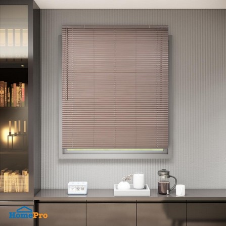 VINYL BLIND HOME LIVING STYLE CORDLESS 120X160CM BROWN