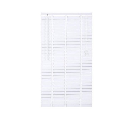 PVC SUN STRIP BLIND HOME LIVING STYLE FAUX WOOD 70X130CM WHITE