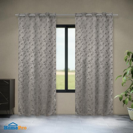 HLS EVE EYELET CURTAIN 140X220 GREY