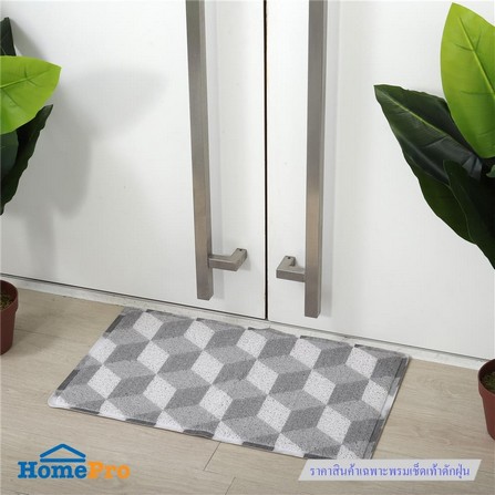 DOOR MAT HOME LIVING STYLE GEO 45X75CM GRAY