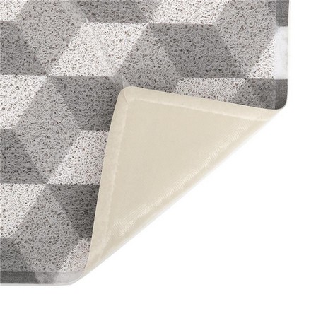 DOOR MAT HOME LIVING STYLE GEO 45X75CM GRAY
