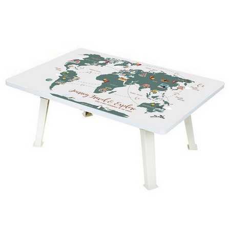FOLDING TABLE FURDINI WORLD MAP GREY
