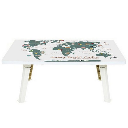 FOLDING TABLE FURDINI WORLD MAP GREY