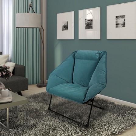 EASY CHAIR FURDINI CHESS+ TURQUOISE