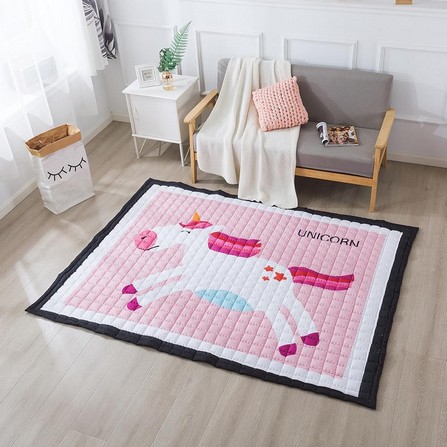MULTIPURPOSE MAT HOME LIVING STYLE UNICORN 150X200CM PINK
