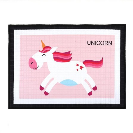 MULTIPURPOSE MAT HOME LIVING STYLE UNICORN 150X200CM PINK