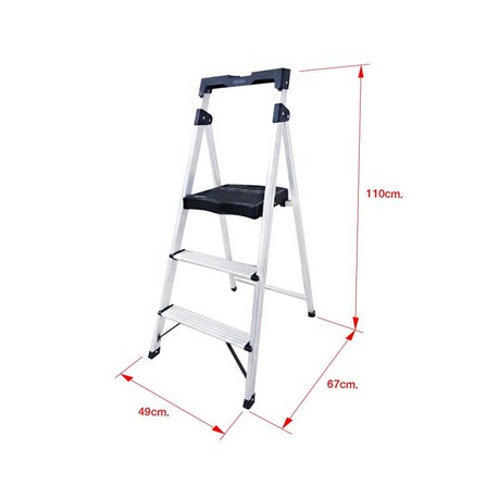 A-FRAME STEP STOOL WITH HANDLE MATALL 3-STEP