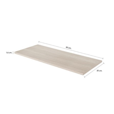 WOODEN SHELF STACKO 80X30X1.6CM COLUMBUS