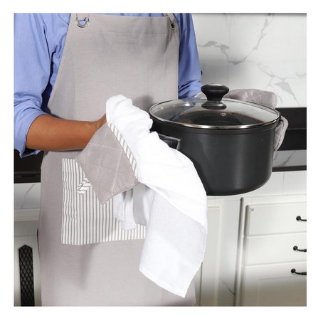 HAND TOWEL KECH BASIC GRID GRAY