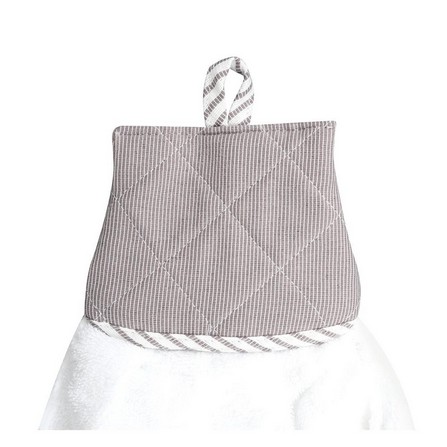 HAND TOWEL KECH BASIC GRID GRAY