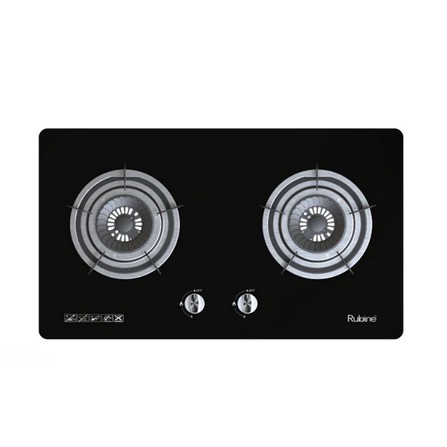 RUBINE GAS HOB RGH-VISTA-BL 2BURNER 5KW 76CM