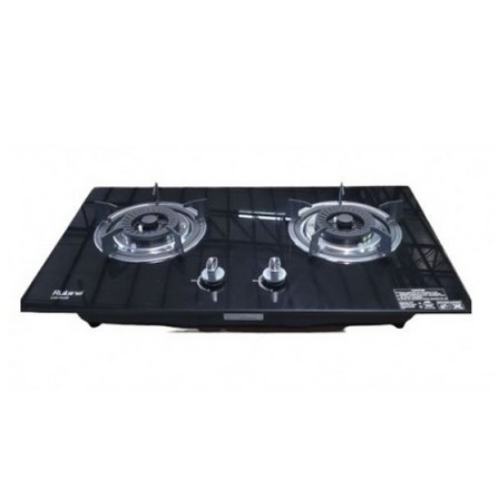 RUBINE GAS HOB RGH-VISTA-BL 2BURNER 5KW 76CM