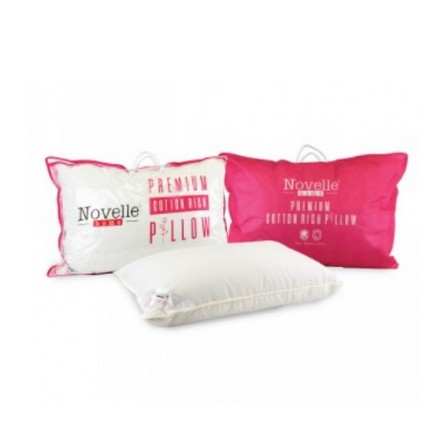 NOVELLE PILLOW PREMIUM COTTON 48X73X14CM 120252 WHITE