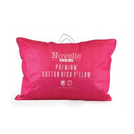 NOVELLE PILLOW PREMIUM COTTON 48X73X14CM 120252 WHITE