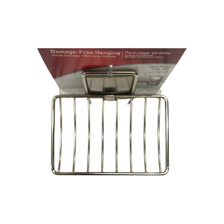 COMMAND SATIN NICKEL BATH SOAP DISH