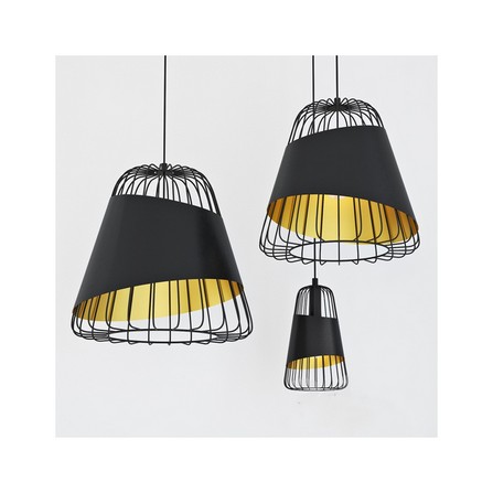 CHANDELIER EGLO 49446 AUSTELL  STEEL BLACK /GOLD 36CM