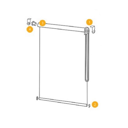 ROLLER BLIND    BV402X6-WH