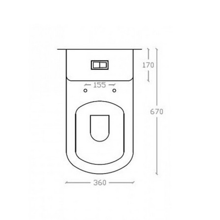 THE VERVE 1P TOILET VW1102 3/5L WHITE